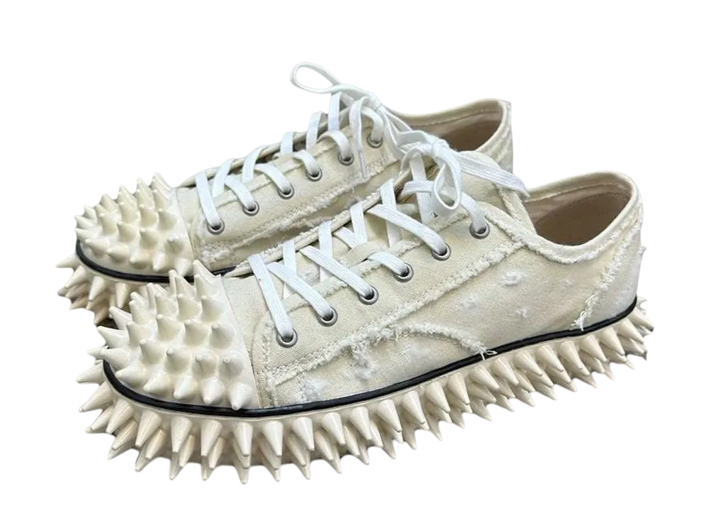 doublet Spiky Canvas Sneaker "Ivory"