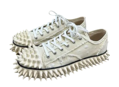 doublet Spiky Canvas Sneaker "Ivory"