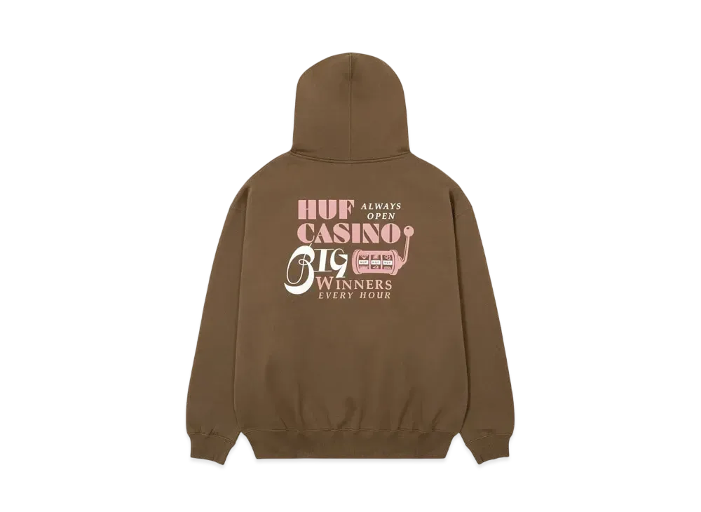 HUF Casino Collection Jackpot Full Zip Hoodie "Tobacco"