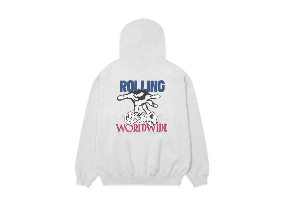 HUF Casino Collection High Rollers Fleece Hoodie "Ash Gray"