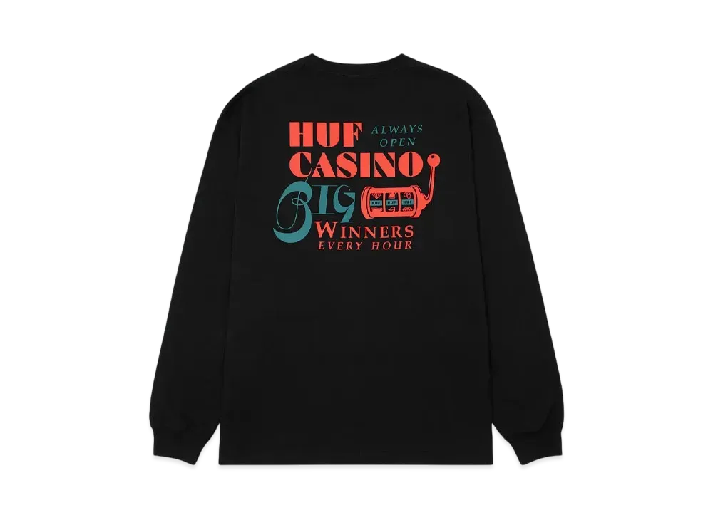 HUF Casino Collection Jackpot Full LS Tee "Black"