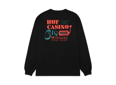 HUF Casino Collection Jackpot Full LS Tee "Black"