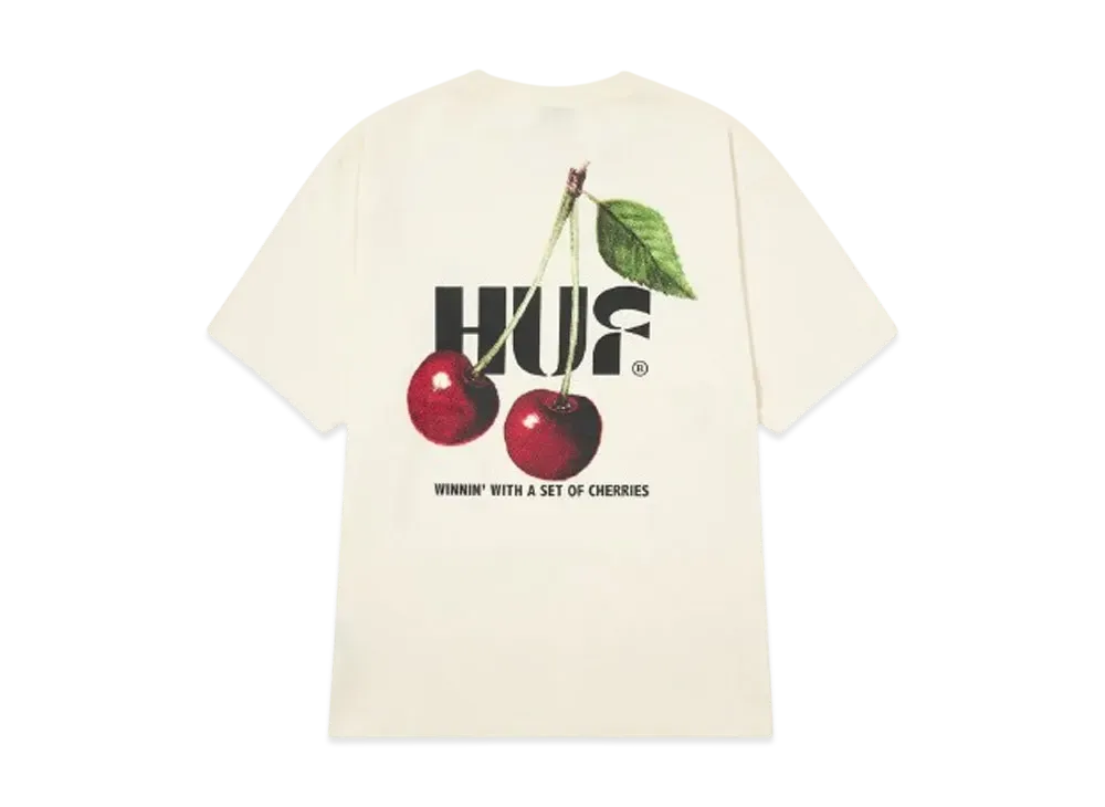 HUF Casino Collection Set Of Cherries Tee "Natural"