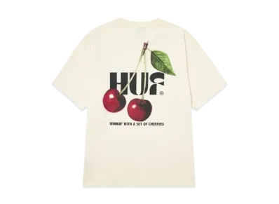 HUF Casino Collection Set Of Cherries Tee "Natural"