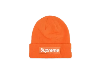 Supreme New Era Box Logo Beanie "Orange" (24FW)