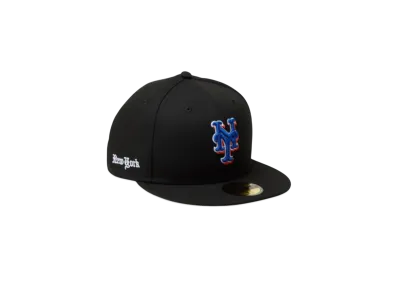 NEW ERA 59Fifty MLB Old English New York Mets "Black"