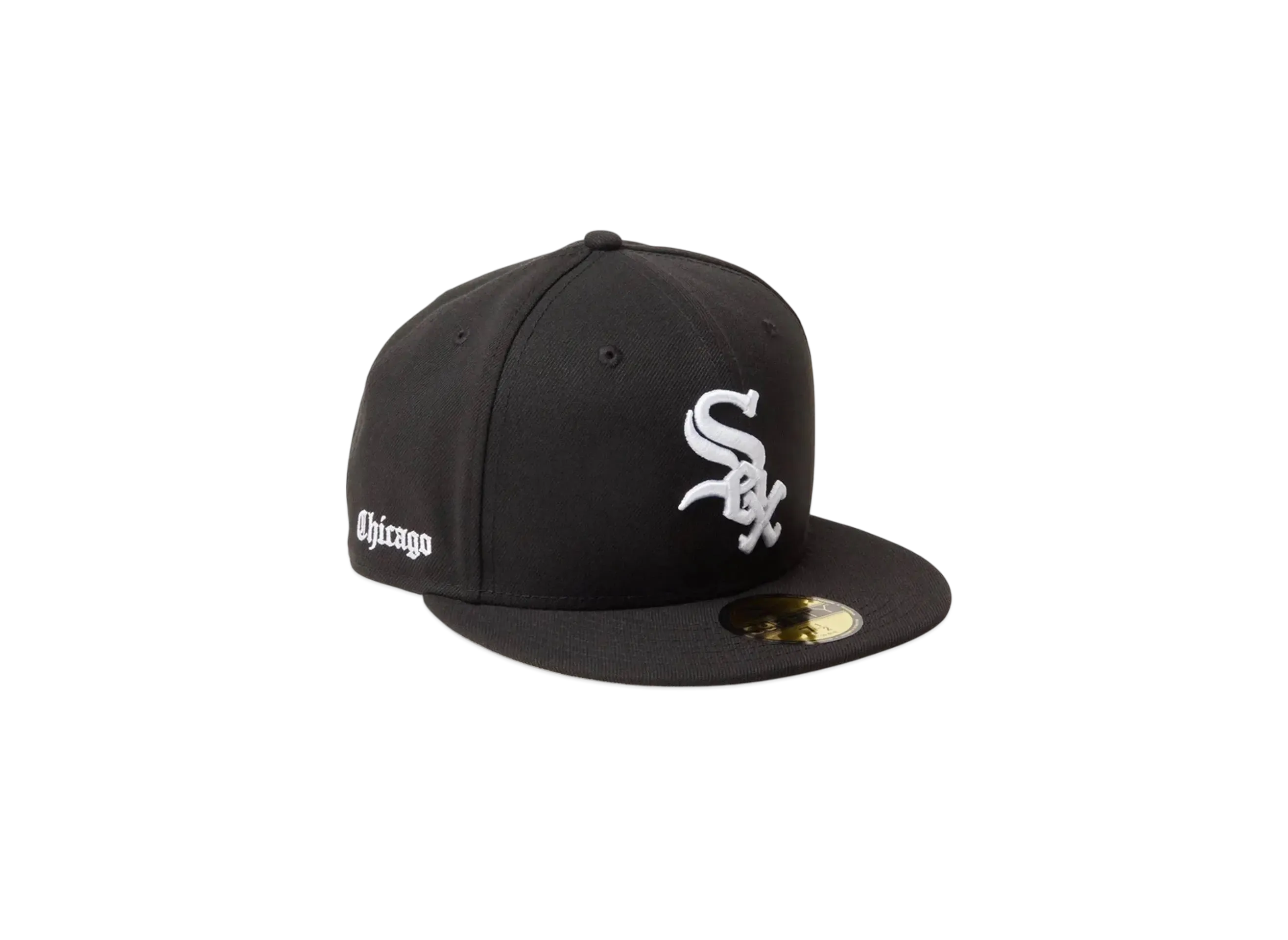 NEW ERA 59Fifty MLB Old English Chicago White Sox "Black"