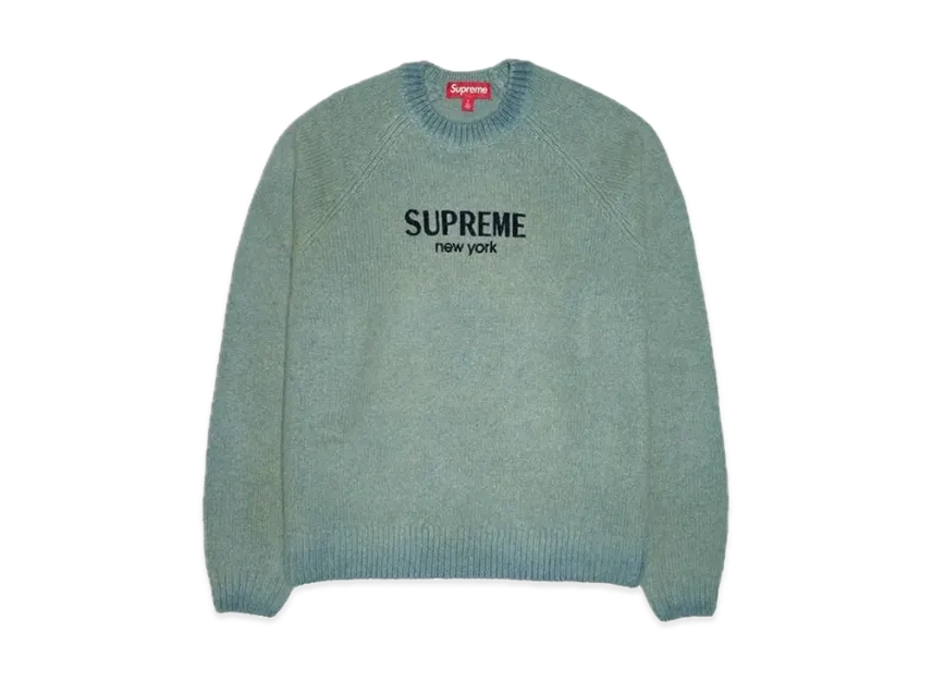 即完売 Supreme Flocked Logo Sweater スウェット M Supreme 即完売 Supreme Flocked Logo Sweater スウェット M Supreme