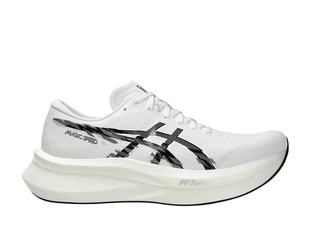 アシックス マジックスピード4 ワイド "ホワイト/ブラック"