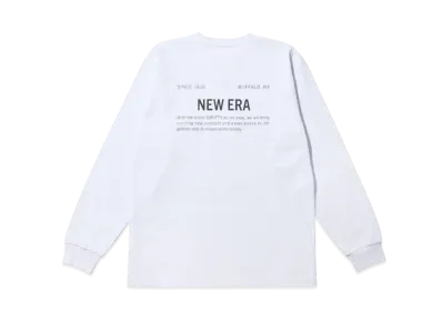 NEW ERA Long Sleeve Cotton T-shirt Mil-Spec Logo Regular Fit "White"