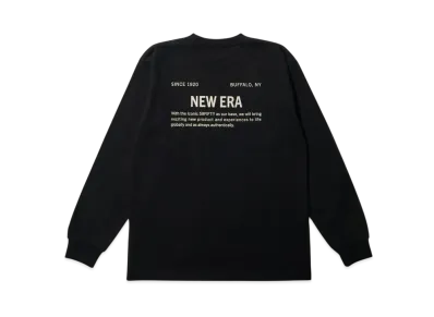 NEW ERA Long Sleeve Cotton T-shirt Mil-Spec Logo Regular Fit "Black"