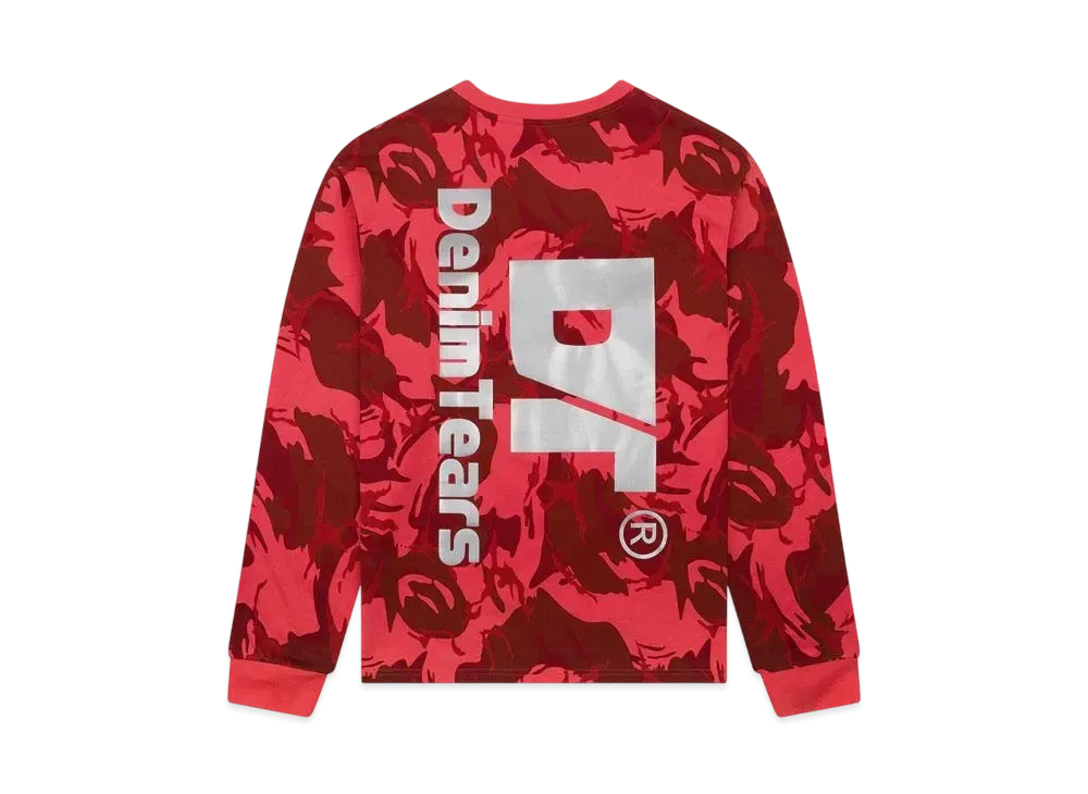 DENIM TEARS DT Outdoor Long Sleeve Tee "Red"