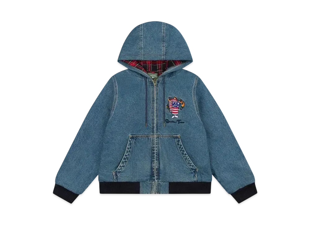 DENIM TEARS Firecracker Workwear Jacket "Light Indigo"