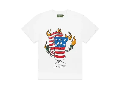 DENIM TEARS Firecracker Tee "White"