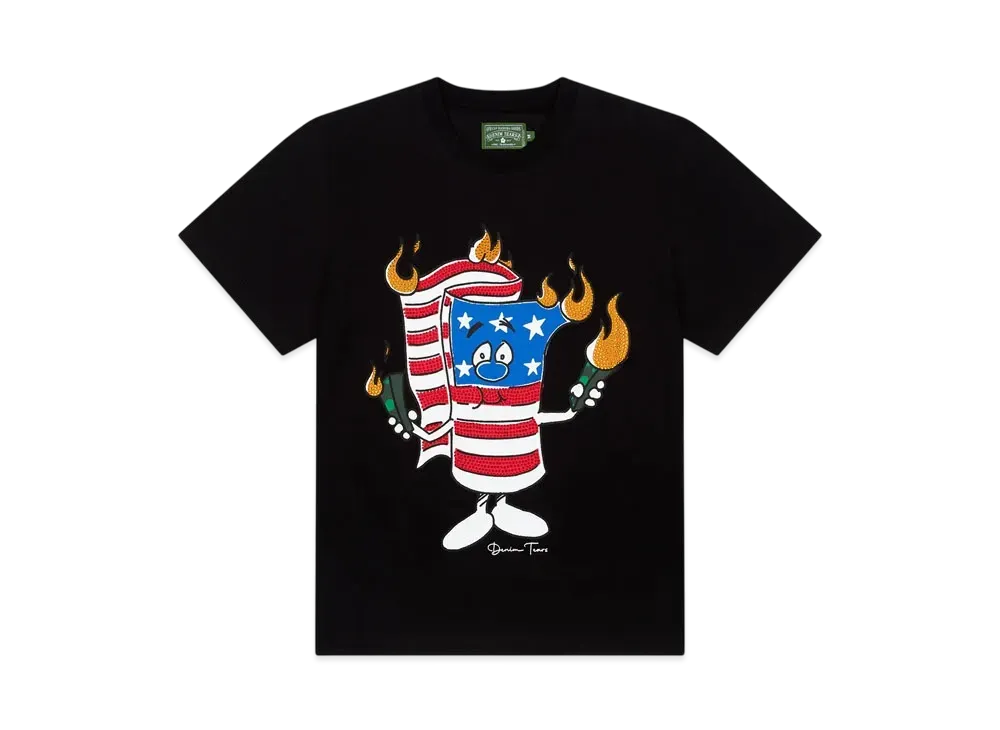 DENIM TEARS Firecracker Tee "Black"