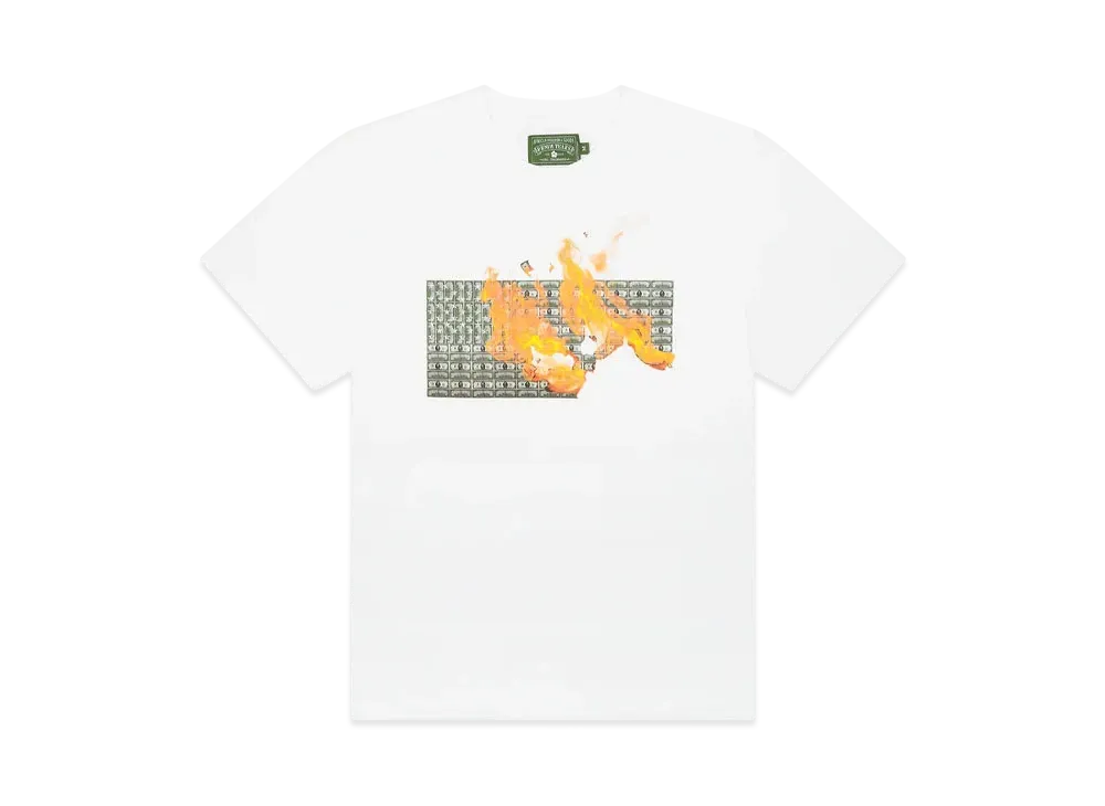 DENIM TEARS Burn It All Tee "White"