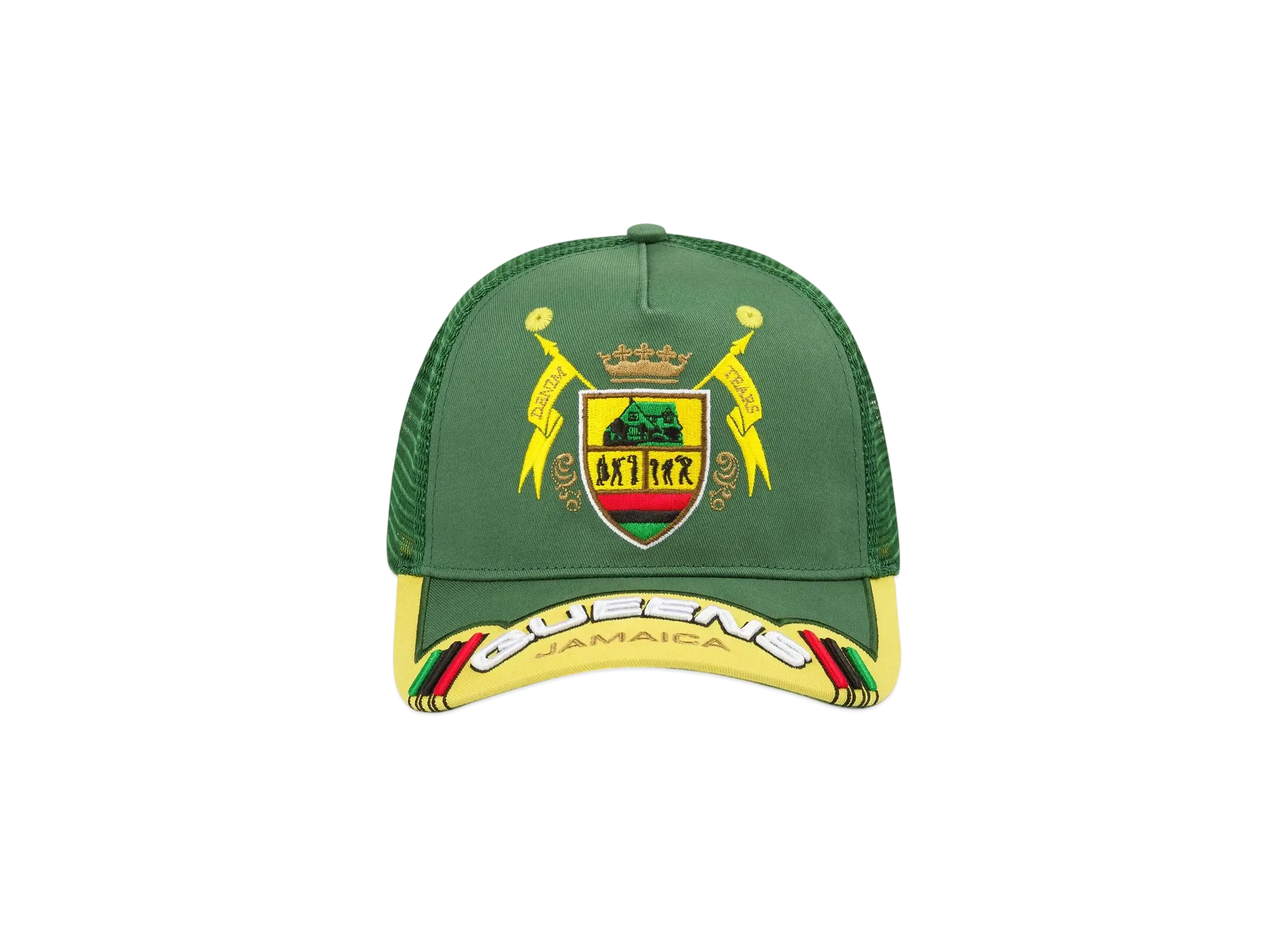 DENIM TEARS Jamaica Queens Jazz Hat "Green"