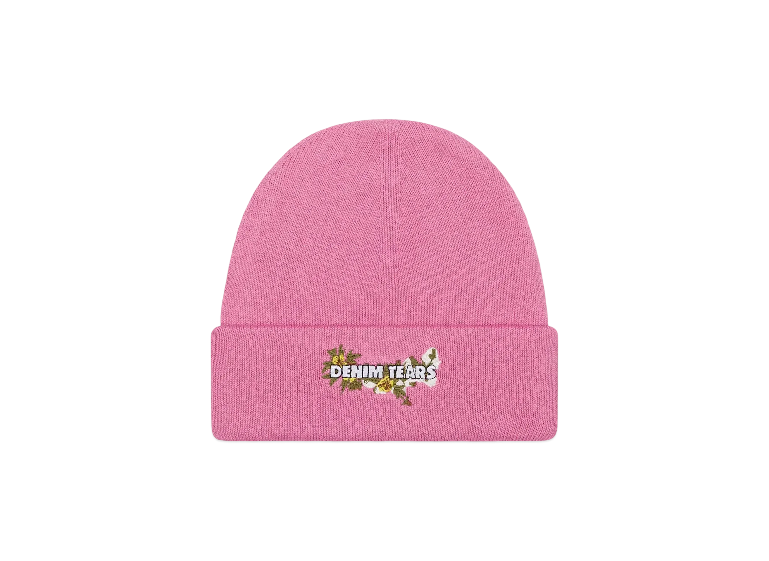 DENIM TEARS Floral Beanie "Pink"