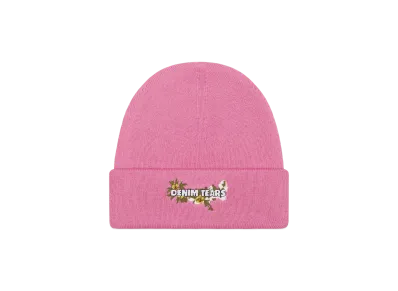 DENIM TEARS Floral Beanie "Pink"