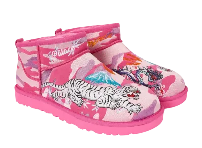 Palace × UGG Ultra Mini Boot Camo "Pink"
