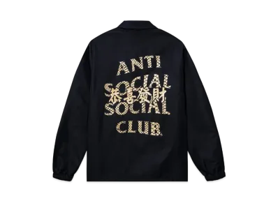 ANTI SOCIAL SOCIAL CLUB Year Of The Snake Calm Coaches Jacket "Black/Black"