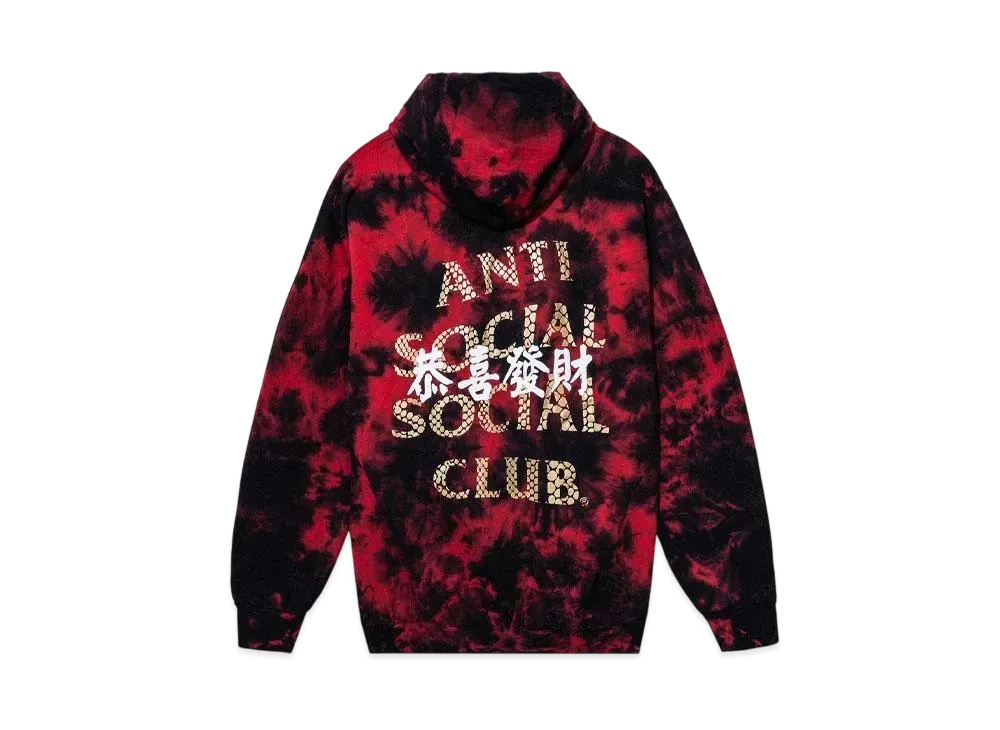 ANTI SOCIAL SOCIAL CLUB Year Of The Snake Calm Hoodie "Black/Red"