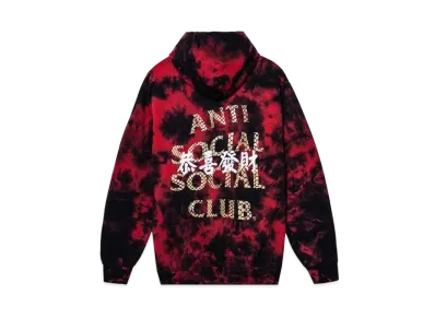 ANTI SOCIAL SOCIAL CLUB Year Of The Snake Calm Hoodie "Black/Red"