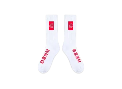 ANTI SOCIAL SOCIAL CLUB Year Of The Snake Sixth Socks "White"