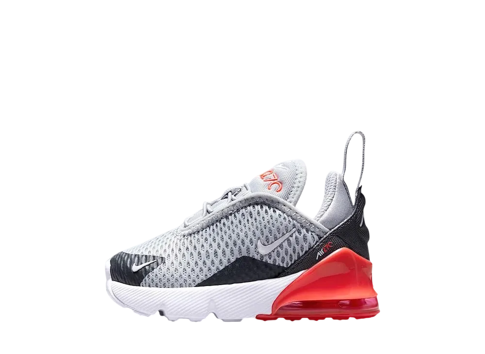Nike TD Air Max 270 "Wolf Grey/Anthracite/Bright Crimson/White"