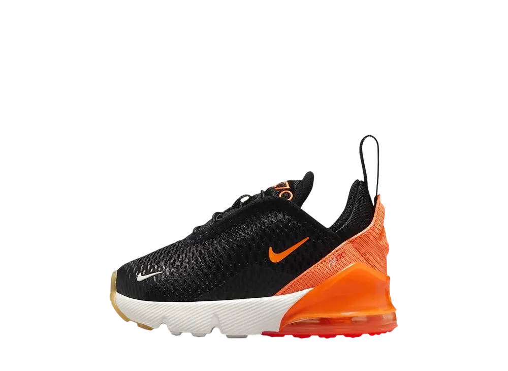 Nike TD Air Max 270 "Black/Bright Crimson/Phantom/Total Orange"