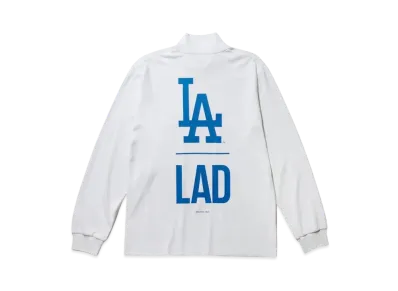 NEW ERA Golf Long Sleeve High Collar Performance T-Shirt Los Angeles Dodgers "White"