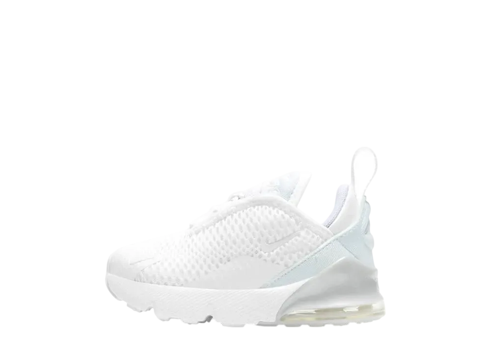 ナイキ TD エアマックス270 "ホワイト/メタリックシルバー/ホワイト" (キッズ)