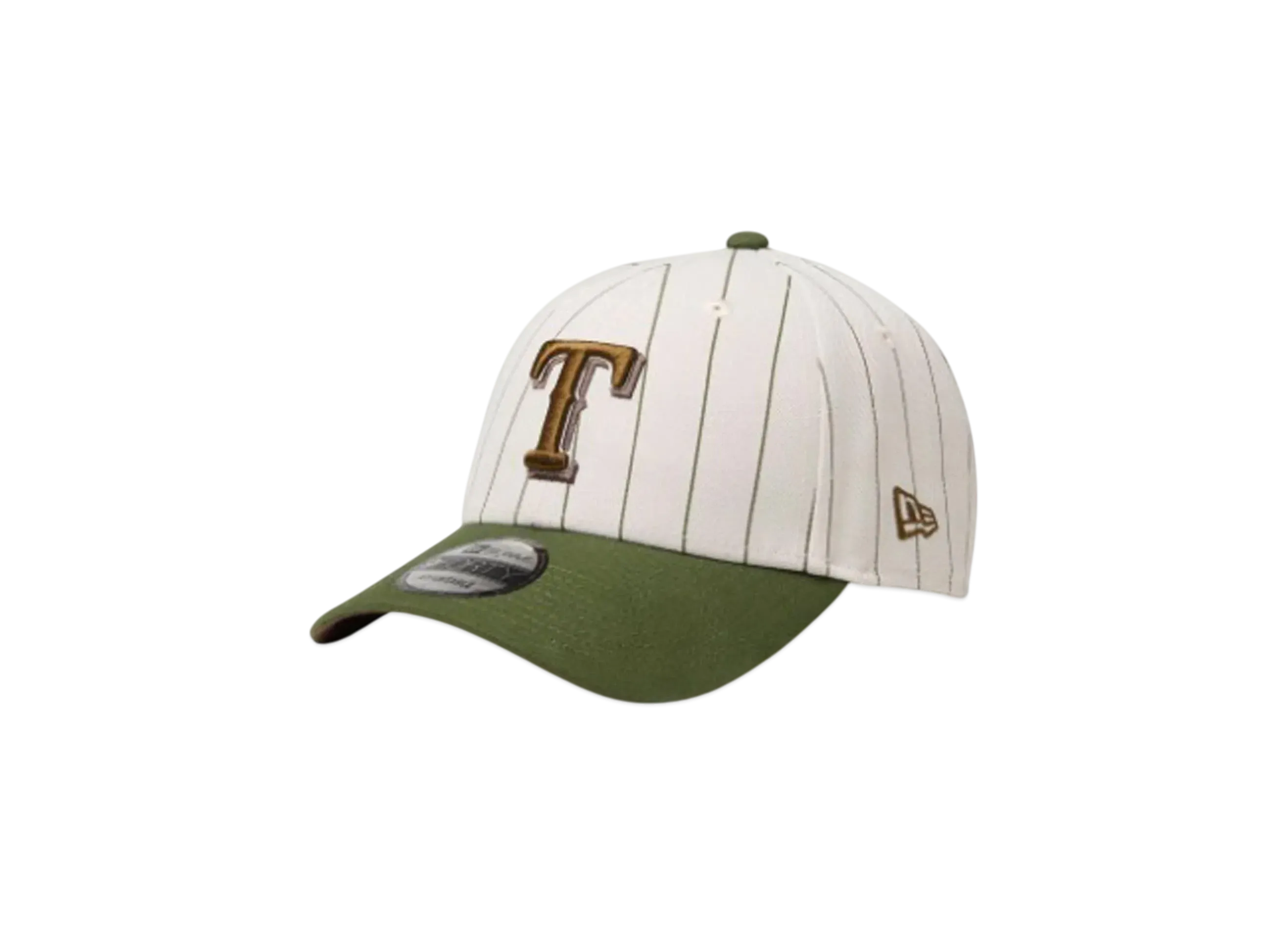 NEW ERA Golf 9Forty MLB Pin Stripe Texas Rangers "Rifle Green Stripe"