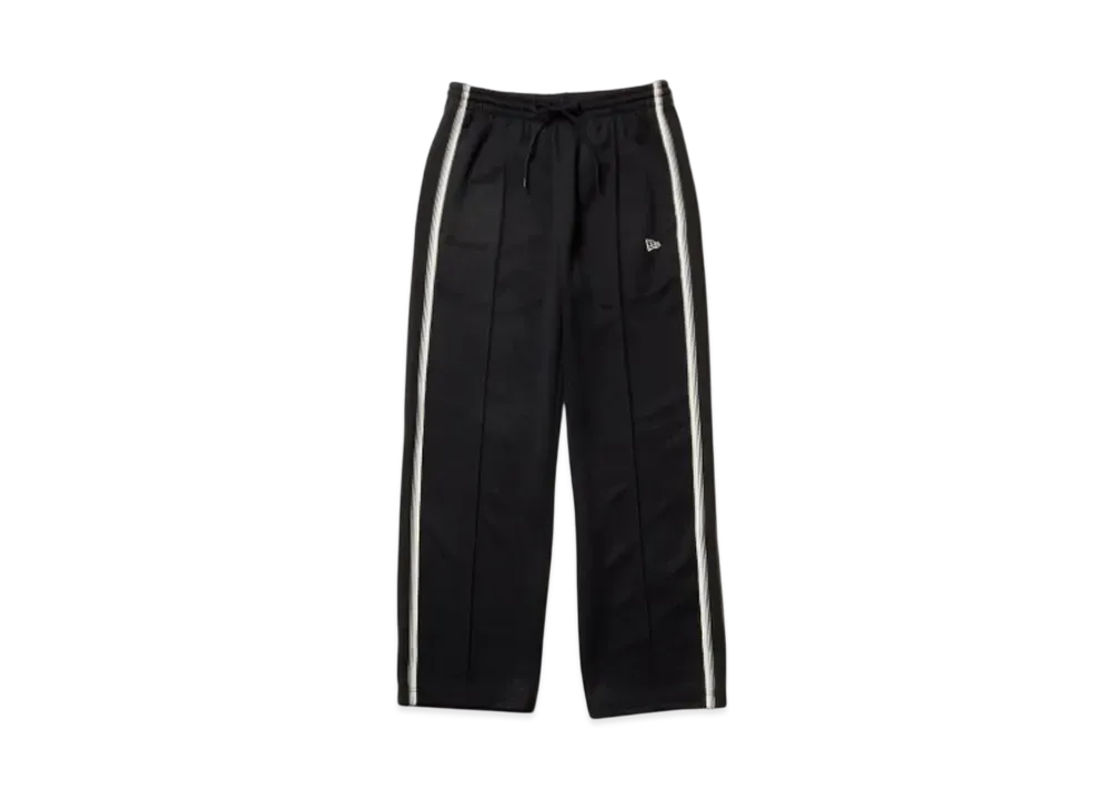 NEW ERA Performance Apparel Smooth Jersey Side Tape Track Pants "Black"