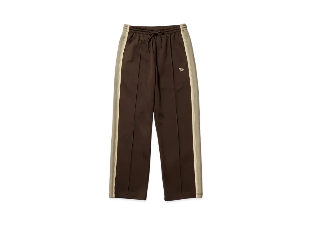 NEW ERA Performance Apparel Smooth Jersey Side Tape Track Pants "Walnut"