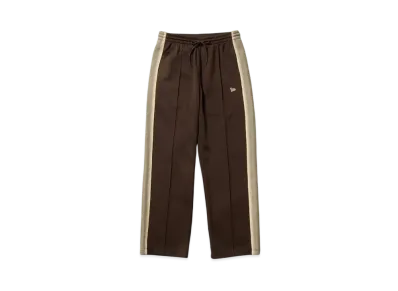 NEW ERA Performance Apparel Smooth Jersey Side Tape Track Pants "Walnut"