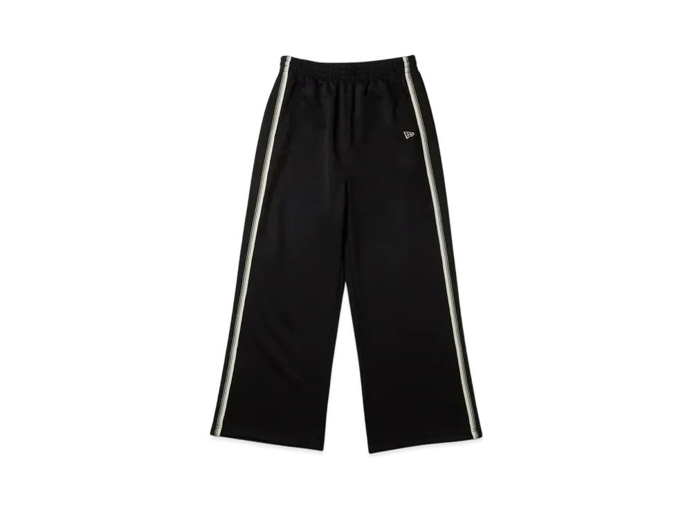 NEW ERA Performance Apparel Women's Smooth Jersey Side Tape Flare Track Pants "Black"