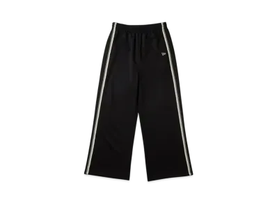 NEW ERA Performance Apparel Women's Smooth Jersey Side Tape Flare Track Pants "Black"