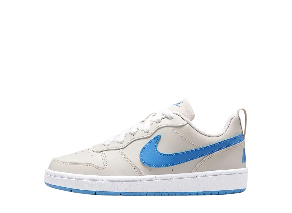 Nike GS Court Borough Low Recraft "Light Orewood Brown/White/Blue Beyond"