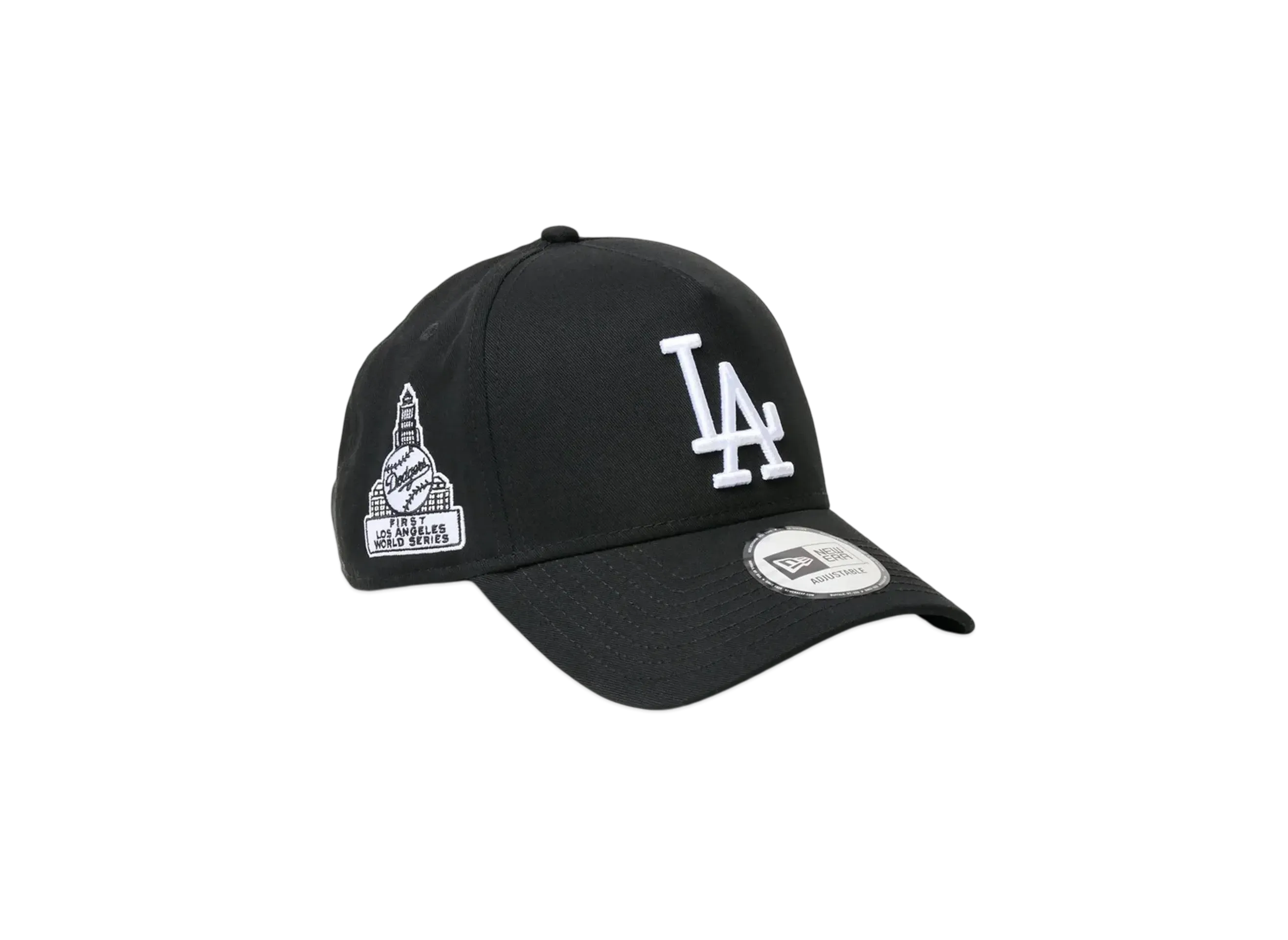 NEW ERA 9Forty A-Frame MLB Black & White Los Angeles Dodgers Cooperstown "Black"