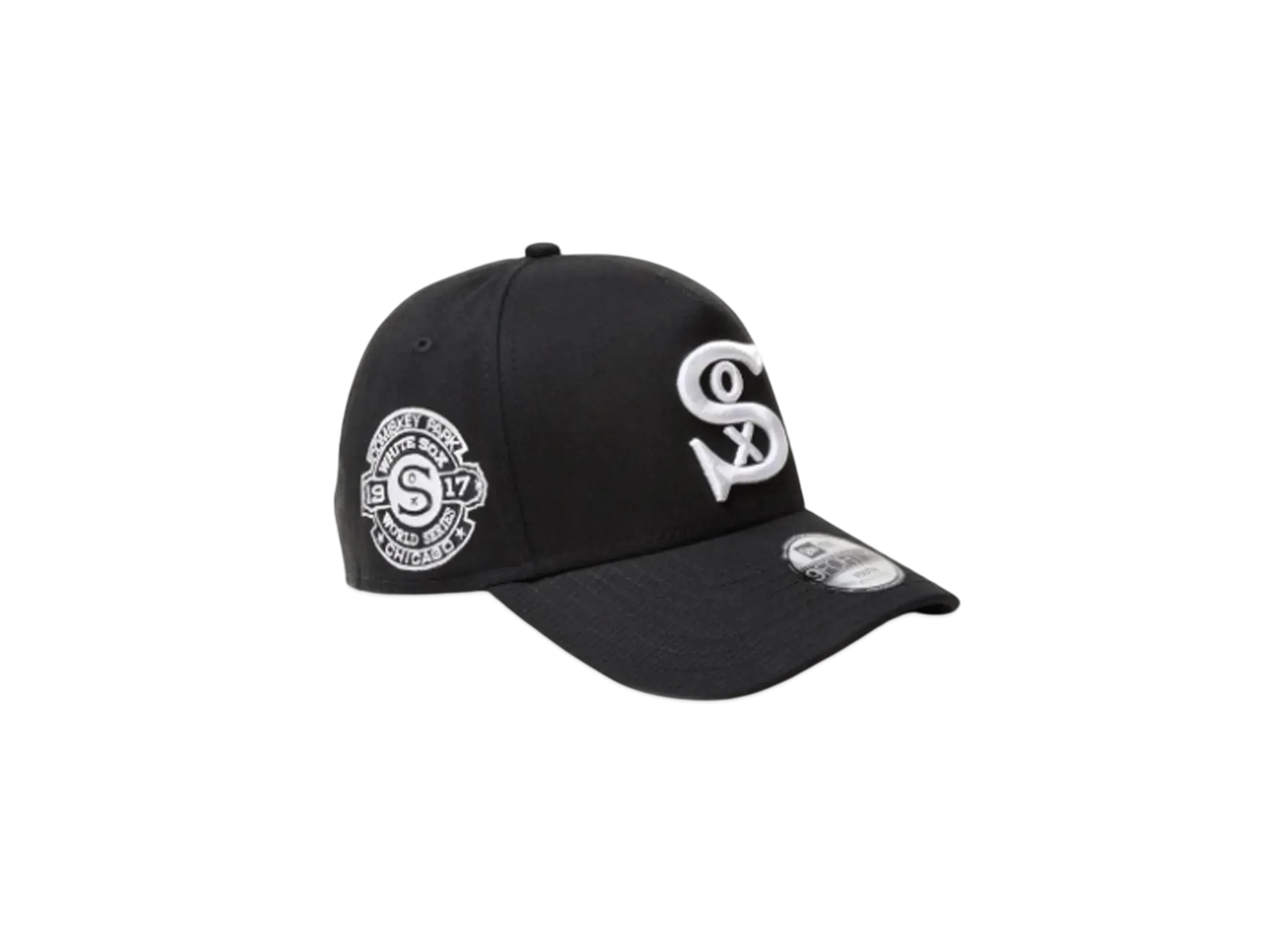 NEW ERA Youth 9Forty A-Frame Black & White Chicago White Sox Cooperstown "Black"