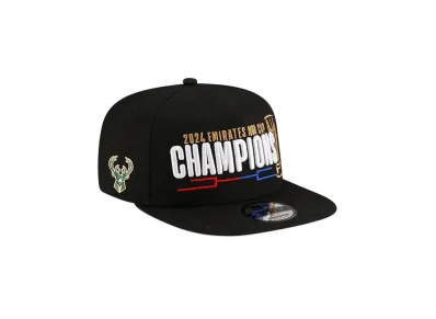 NEW ERA 9Fifty A-Frame 2024 Emirates NBA Cup Champions Milwaukee Bucks "Black"