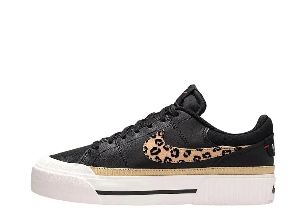 ナイキ ウィメンズ コートレガシー リフト "ブラック/セイル/ピカンテレッド/カーキ"