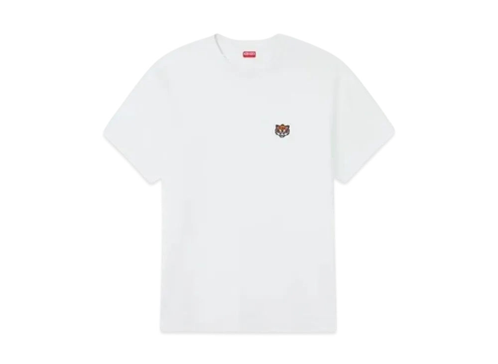 KENZO 'Happy Tiger' Embroidery T-shirt "Off White"