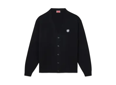 KENZO 'Happy Tiger' Embroidery Cardigan "Black"