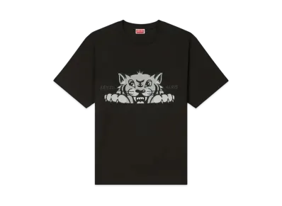 KENZO 'Happy Tiger' Embroidery Oversize T-shirt "Black"