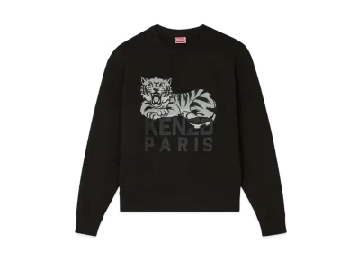 KENZO 'Happy Tiger' Embroidery Sweat "Black"