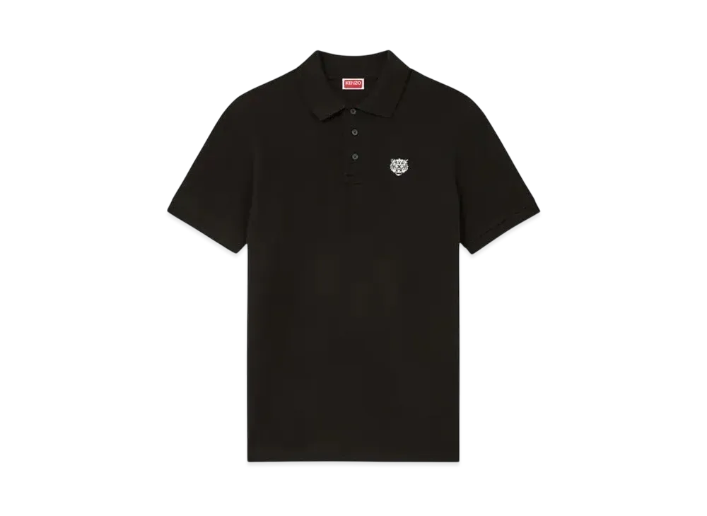 KENZO 'Happy Tiger' Embroidery Slim Polo "Black"