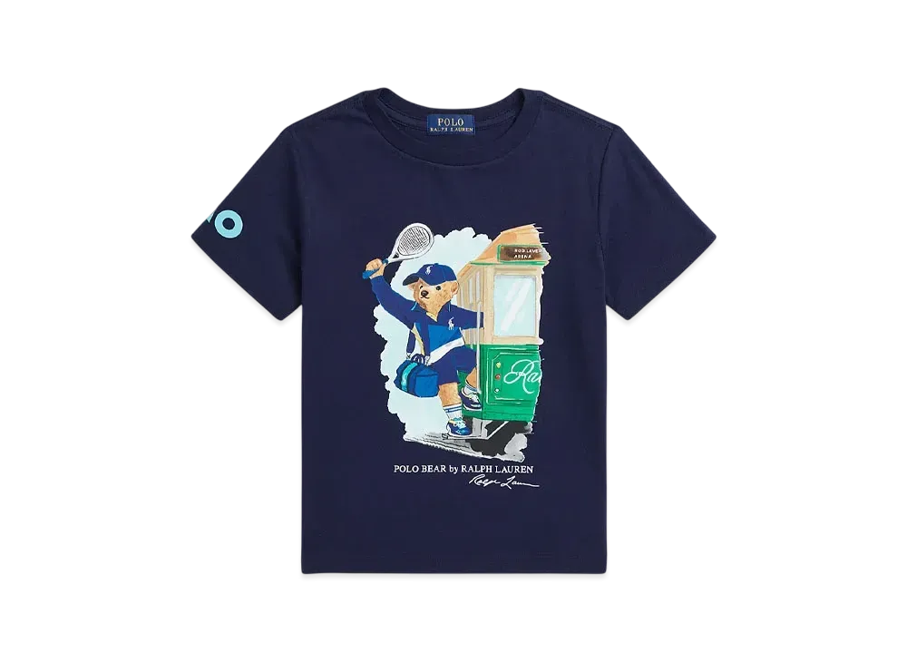 Polo Ralph Lauren x Australian Open Polo Bear Cotton T-Shirt (Boys) "Navy"