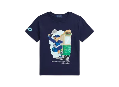Polo Ralph Lauren x Australian Open Polo Bear Cotton T-Shirt (Boys) "Navy"